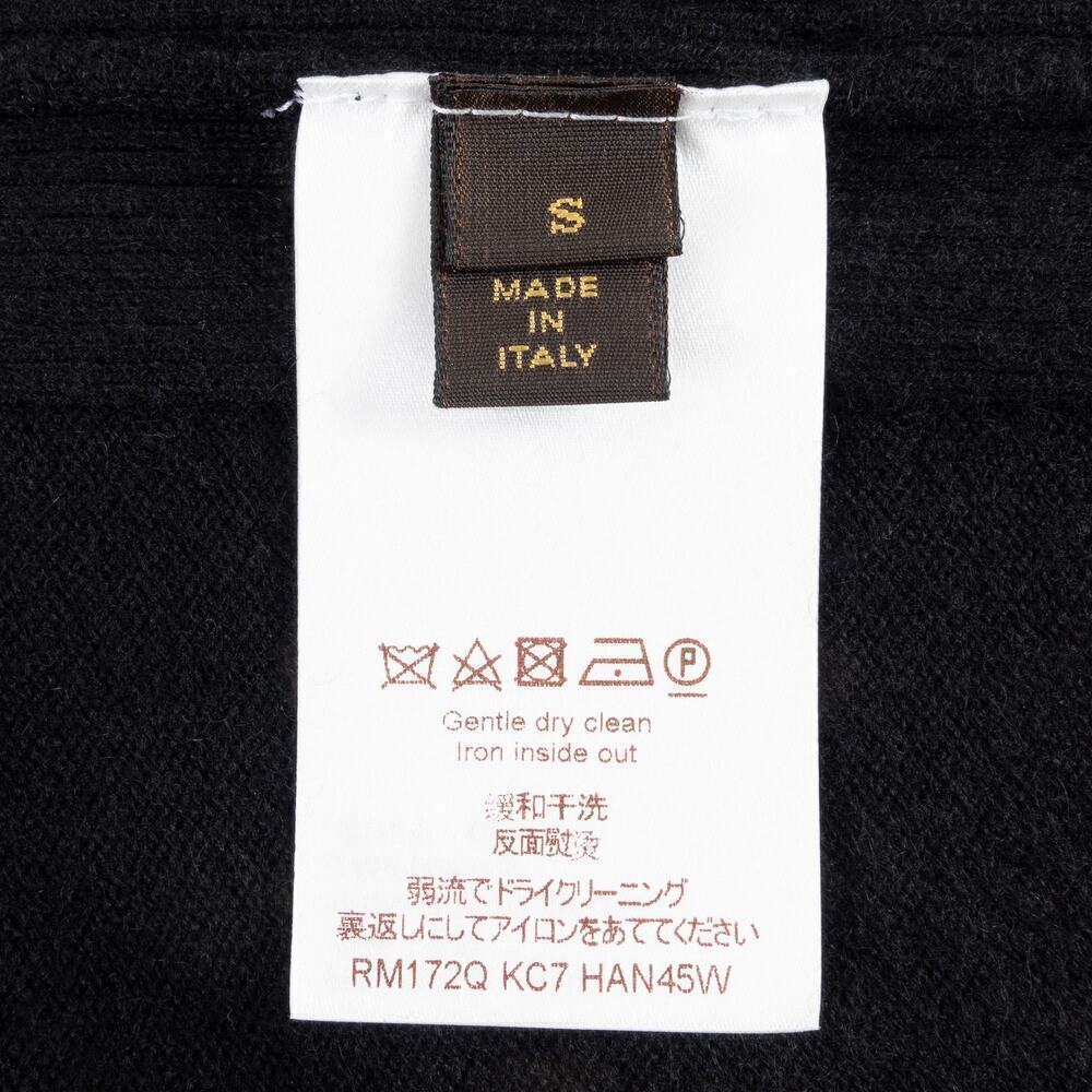 Exclusive Louis Vuitton Cashmere Zip-Up Hoodie Men's Small Black - Picture 11 of 13
